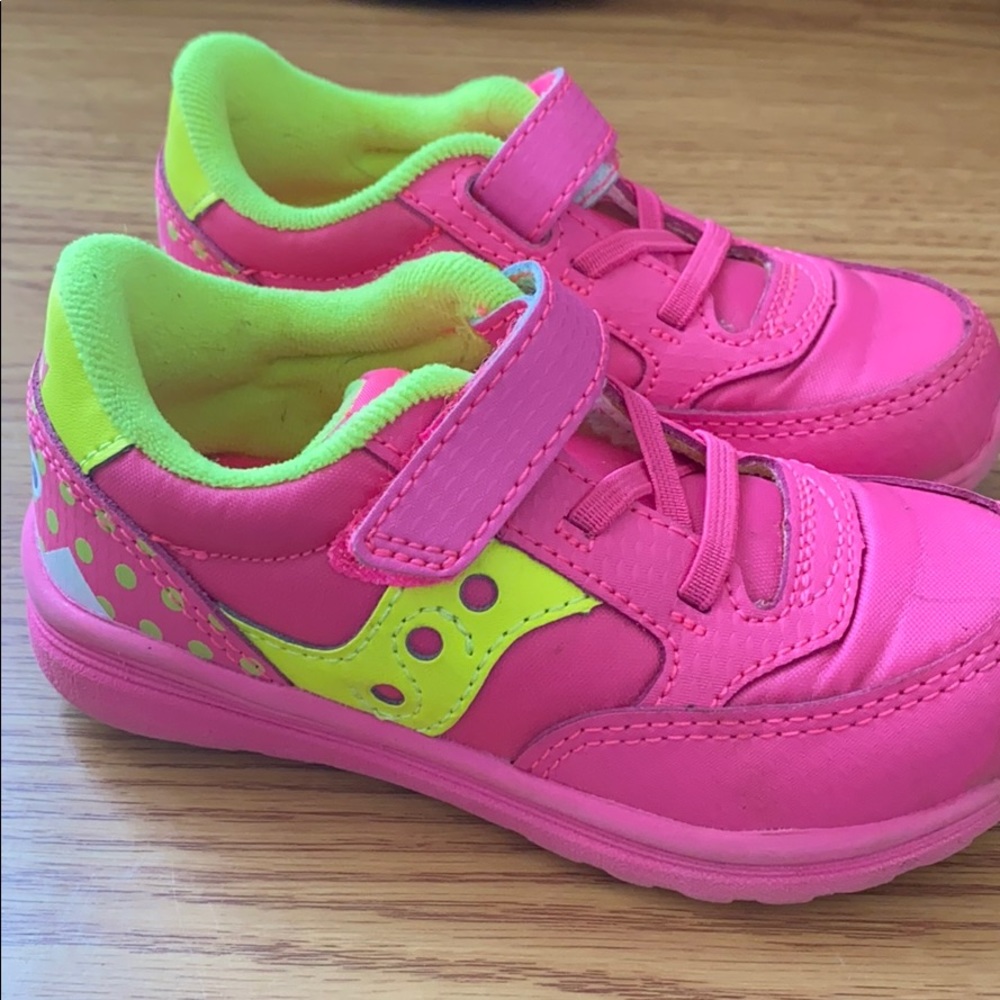 Pink Saucony sneakers